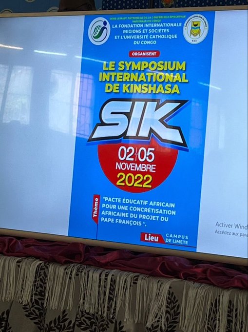 Ce Jeudi 3 Novembre 2022 a eu lieu la cérémonie de lancement du Symposium International de Kinshasa sur le pacte éducatif du pape François. Le Professeur Innocent NYIRINDEKWE (Recteur de l’ @UCS_Goma
) participe à ces assises.
